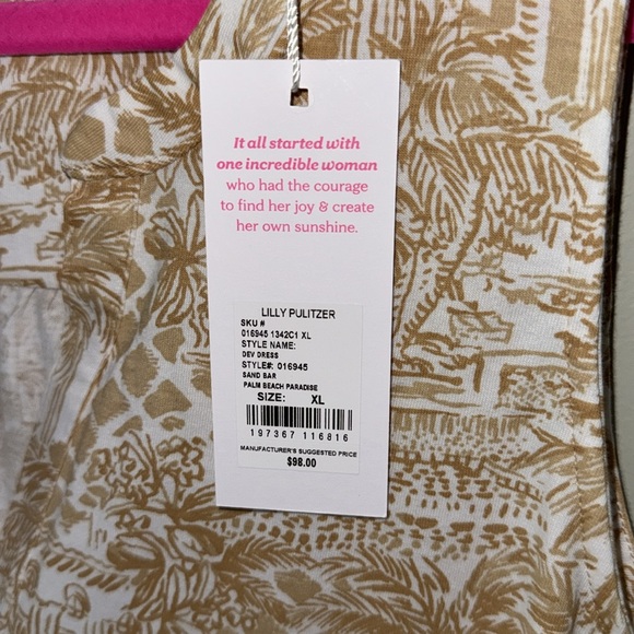 Lilly Pulitzer Sand Bar Palm Beach Paradise Dev Dress NWT - Picture 4 of 6